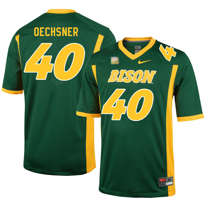Men #40 Alex Oechsner North Dakota State Bison College Football Jerseys Sale-Green